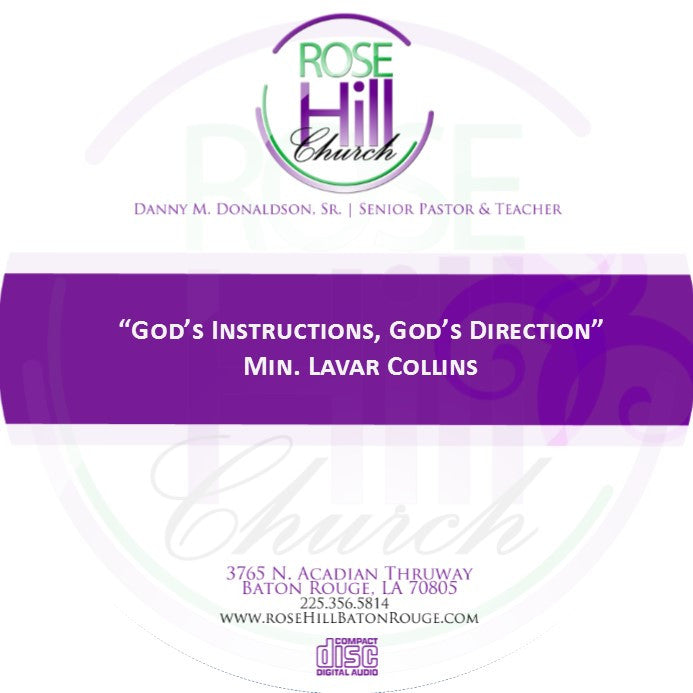 God's Instructions, God Direction-Min. Collins (CD)