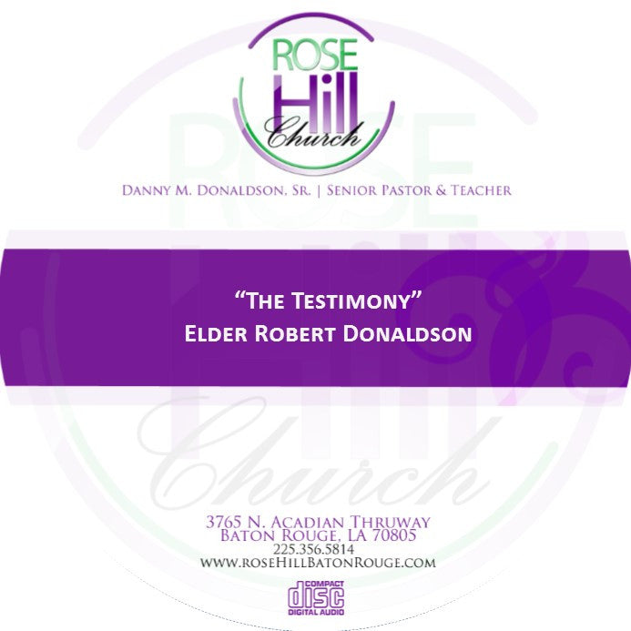 The Testimony - Eld. Donaldson (CD)