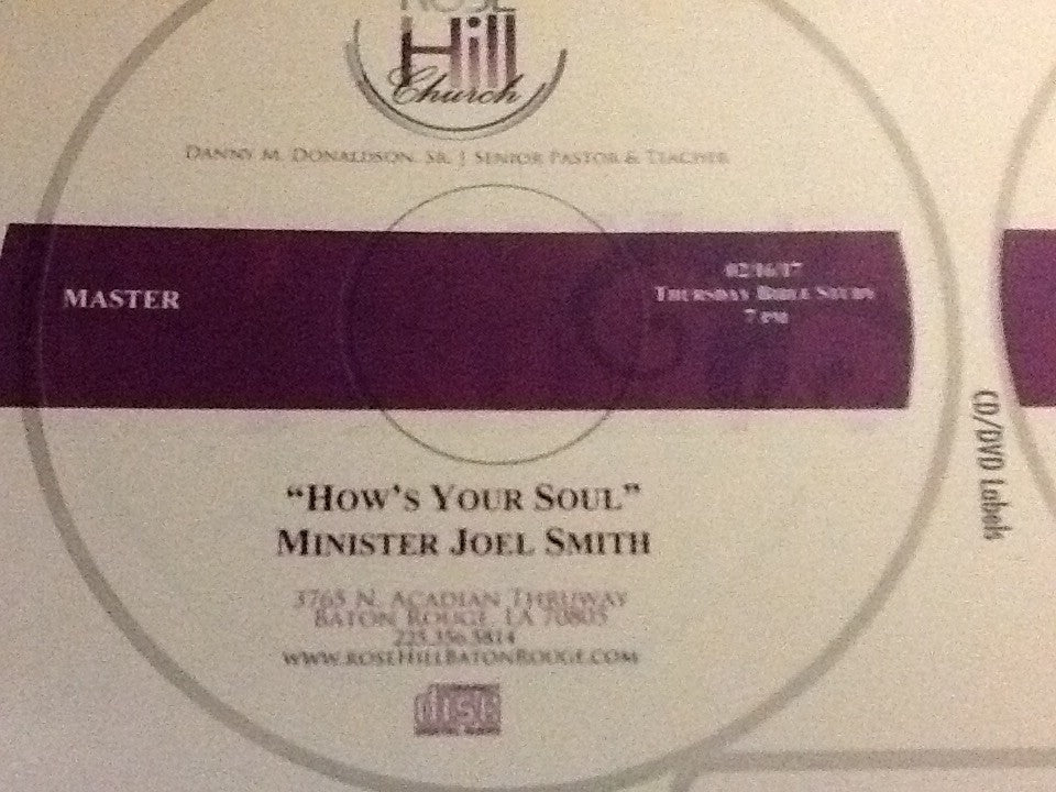 How's your Soul - Min. Joel Smith