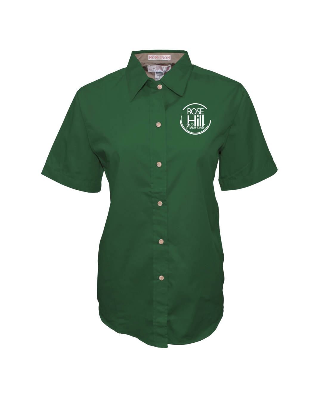 RHC Women Green Button-down shirt