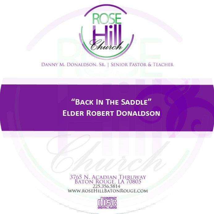 Back In The Saddle - Eld. Donaldson (CD)